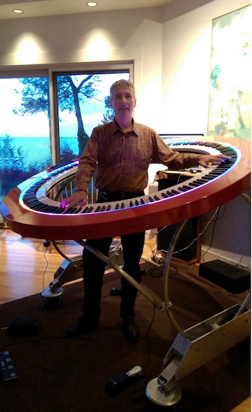Rob with circle piano